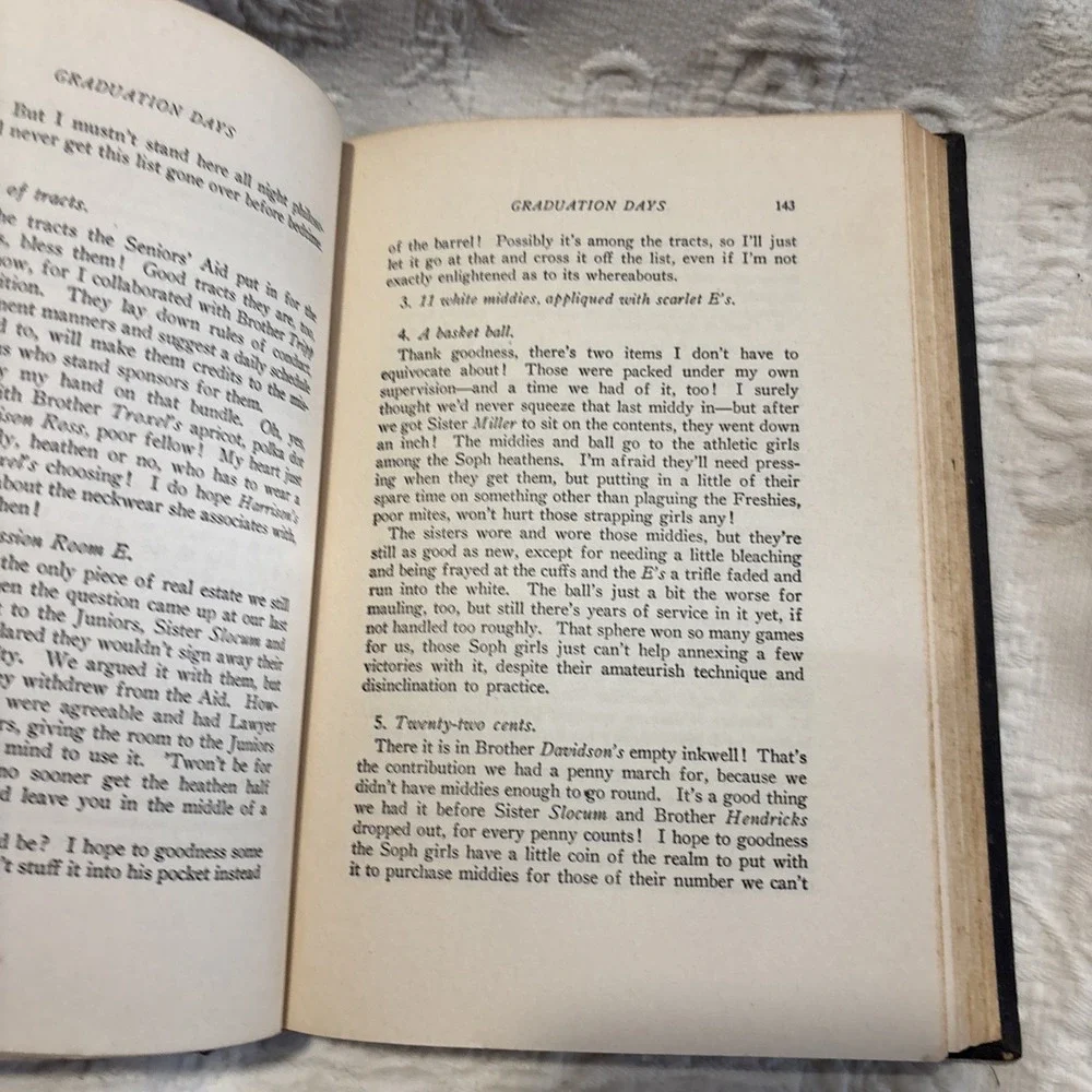 1926 Graduation Days by Ann Gladys Lloyd March Brothers Seniors Preparation